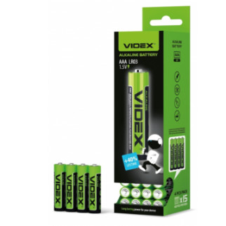 Батарейка калюжна ААА/LR03 (пл-4шт) Videx - Інтернет-магазин спільних покупок ToGether