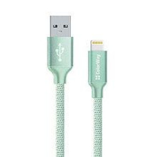 Кабель USB Lightning ColorWay CW-CBUL007-MT 2,4A 2м м'ятний - Інтернет-магазин спільних покупок ToGether