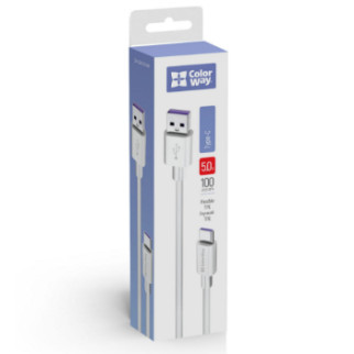 Кабель USB Type-C ColorWay CW-CBUC019-WH 5,0А 1м білий - Інтернет-магазин спільних покупок ToGether