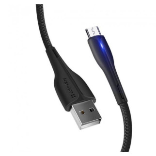 Кабель USB MicroUSB ColorWay CW-CBUM034-BK 2,4A LED індикатор 1м чорний - Інтернет-магазин спільних покупок ToGether