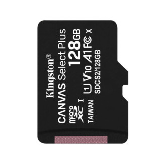 Карта пам'яті microSDXC 128Гб Class 10 (UHS-1) 100Мб/с Kingston  Canvas Select Plus + adapter SD - Інтернет-магазин спільних покупок ToGether