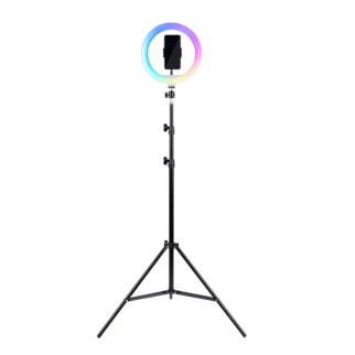 Набір Трипод + Кольцева LED лампа з підсвічуванням d26cм h2,1м чорний Havit HV-ST7026 - Інтернет-магазин спільних покупок ToGether