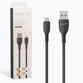 Кабель USB MicroUSB Havit HV-CB618C 2,0A 1м чорний - Інтернет-магазин спільних покупок ToGether