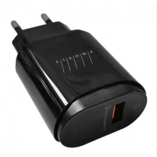 Зарядний пристрій мережевий USB + кабель Lightning 3,0A QC чорний Profit ES-D92 - Інтернет-магазин спільних покупок ToGether