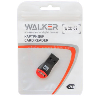 Картрідер WALKER WCD-06 microSD чорний/червоний - Інтернет-магазин спільних покупок ToGether