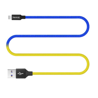 Кабель USB Lightning ColorWay CW-CBUL052-BLY 2,4A 1м синій/жовтий - Інтернет-магазин спільних покупок ToGether