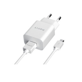 Зарядний пристрій мережевий USB + кабель MicroUSB 2,0A білий Havit HV-ST111 - Інтернет-магазин спільних покупок ToGether