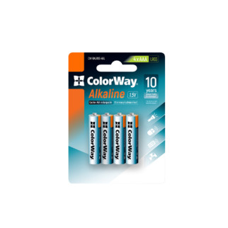 Батарейка лужна AAA/LR03 (бл-4шт) ColorWay - Інтернет-магазин спільних покупок ToGether
