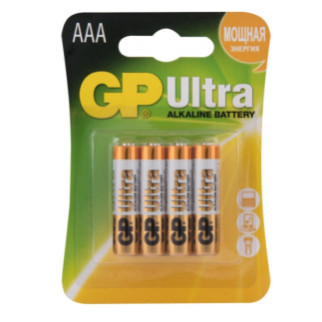 Батарейка лужна ААА/LR03 (бл-4шт) GP Ultra - Інтернет-магазин спільних покупок ToGether