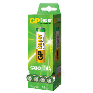 Батарейка лужна AA/LR6 (пл-4шт) GP Super - Інтернет-магазин спільних покупок ToGether