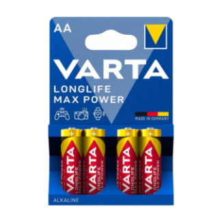 Батарейка лужна AA/LR6 (бл-4шт) VARTA Longlife Max Power - Інтернет-магазин спільних покупок ToGether