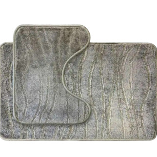 Набір килимків для ванної 2шт: 50*80см+40*50см U-виріз Econom срібний Дариана - Інтернет-магазин спільних покупок ToGether