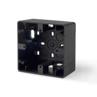 Коробка накладного монтажу одинарна чорний графіт Videx BINERA VF-BNMB1-BG - Інтернет-магазин спільних покупок ToGether