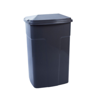 Бак для сміття 90л пластик темно-сірий Алеана - Інтернет-магазин спільних покупок ToGether