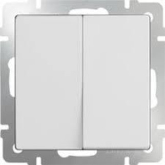 ZENA білий Вимикач внутрішній прохідний 2кл модуль + кришка Ел-Би - Інтернет-магазин спільних покупок ToGether