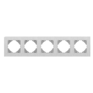 BINERA сріблястий алюміній Рамка горизонтальна 5-а Videx - Інтернет-магазин спільних покупок ToGether