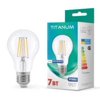 Лампа A60 7W E27 4100К 220V Filament LED Titanum - Інтернет-магазин спільних покупок ToGether