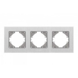 BINERA сріблястий алюміній Рамка горизонтальна 3-а Videx - Інтернет-магазин спільних покупок ToGether