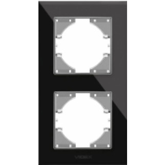 BINERA чорне скло Рамка вертикальна 2-а Videx - Інтернет-магазин спільних покупок ToGether