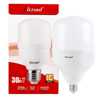 Лампа T100 30W E27 6400К 165-260V LED Лезард - Інтернет-магазин спільних покупок ToGether
