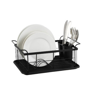 Сушарка для посуду з піддоном метал/силікон MR-1027 Maestro - Інтернет-магазин спільних покупок ToGether