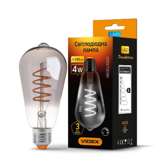 Лампа ST64 4W E27 2100К 220V Filament GD LED Videx - Інтернет-магазин спільних покупок ToGether