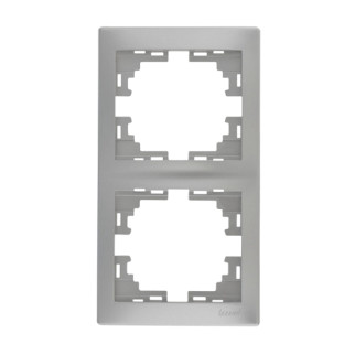 MIRA сірий металік Рамка вертикальна 2-а без вставки Лезард - Інтернет-магазин спільних покупок ToGether