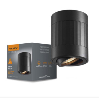 LED Світильник під лампу GU10 накладний чорний +чорна пряма лінія VL-SPF04A-BFB Videx - Інтернет-магазин спільних покупок ToGether