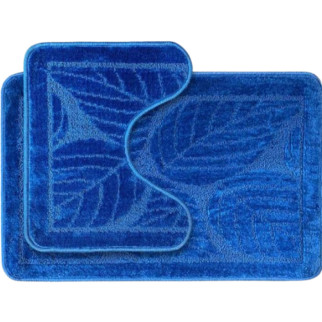Набір килимків для ванної 2шт: 50*80см+40*50см U-виріз Econom синій Дариана - Інтернет-магазин спільних покупок ToGether