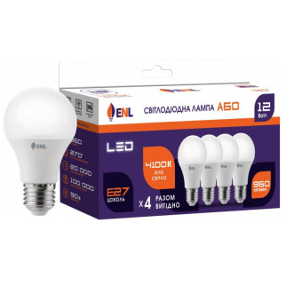 Лампа A60 12W E27 4100К 175-275V LED ENL Enerlight - Інтернет-магазин спільних покупок ToGether