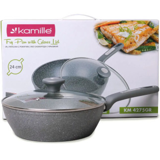 Сотейник d24см з кришкою алюміній а/п Granite 4275GR KAMILLE - Інтернет-магазин спільних покупок ToGether