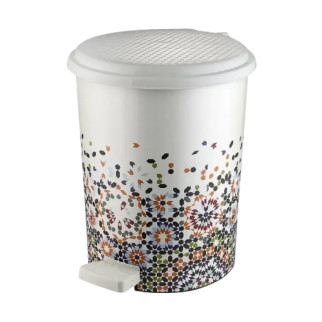 Відро для сміття 11л з педаллю пластик з малюнком мозаїка ELIF - Інтернет-магазин спільних покупок ToGether