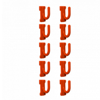 Набір гачків для інструменту 1,2*3*3см 10 шт/уп малі помаранч Алеана - Інтернет-магазин спільних покупок ToGether