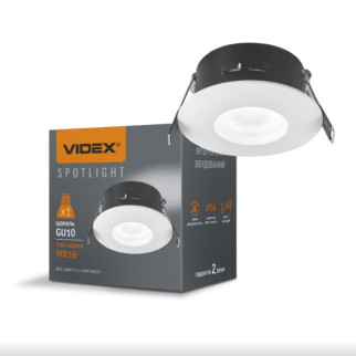 LED Світильник врізний під лампу GU10 круглий білий VL-SPF10R-W Videx - Інтернет-магазин спільних покупок ToGether