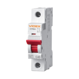 Автоматичний вимикач 1P 40А 4,5 kA VF-RS4-AV1C40 Resist Videx - Інтернет-магазин спільних покупок ToGether