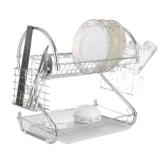 Сушарка для посуду двоярусна довга MR-1025-53  Basic Maestro - Інтернет-магазин спільних покупок ToGether