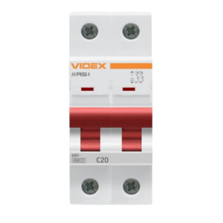 Автоматичний вимикач 2Р 20А 4,5 kA VF-RS4-AV2C20 Resist Videx - Інтернет-магазин спільних покупок ToGether