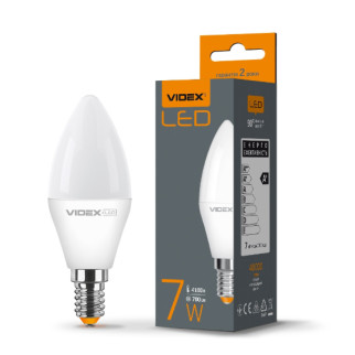 Лампа LED C37e 7W E14 4100 К 220 Videx - Інтернет-магазин спільних покупок ToGether