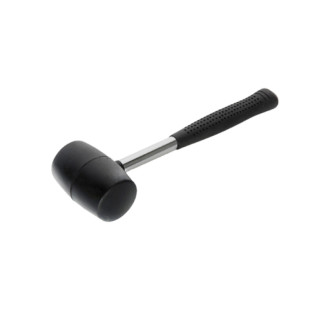 Киянка гумова 450гр d65мм чорний з металевою ручкою СИЛА - Інтернет-магазин спільних покупок ToGether