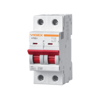 Автоматичний вимикач 2Р 50А 4,5 kA VF-RS4-AV2C50 Resist Videx - Інтернет-магазин спільних покупок ToGether