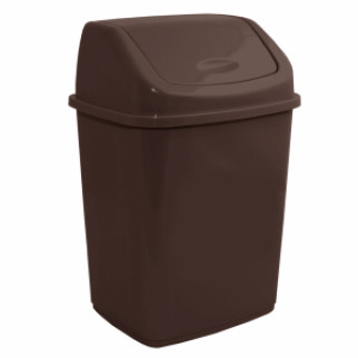 Відро для сміття 18л пластик темно-коричневий Алеана - Інтернет-магазин спільних покупок ToGether