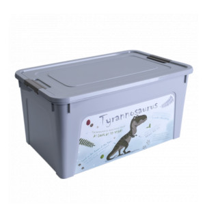 Контейнер 27л сірий з малюнком Динозавр Smart Box Алеана - Інтернет-магазин спільних покупок ToGether