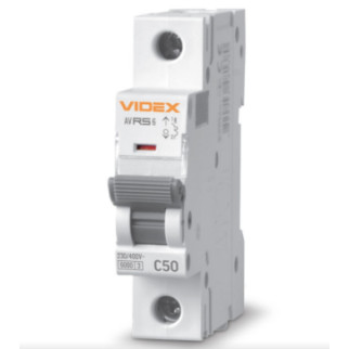 Автоматичний вимикач 1P 50А 6 kA VF-RS6-AV1C50 Resist Videx - Інтернет-магазин спільних покупок ToGether