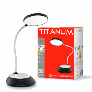 Лампа настільна LED 7W 3000-6500К USB чорний TLTF-022B Titanum - Інтернет-магазин спільних покупок ToGether