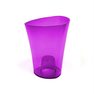 Вазон Венус 1,3л фіолетовий прозорий Ламела - Інтернет-магазин спільних покупок ToGether