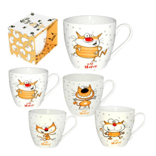 Чашка Happy Cat 450 мл (подарункова уп) 4160-27 S&T - Інтернет-магазин спільних покупок ToGether