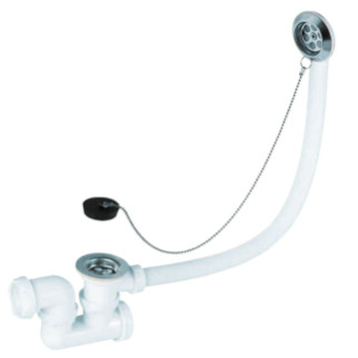 Сифон для ванної з пробкою на ланцюжку і адаптером d40/50мм Wirquin - Інтернет-магазин спільних покупок ToGether