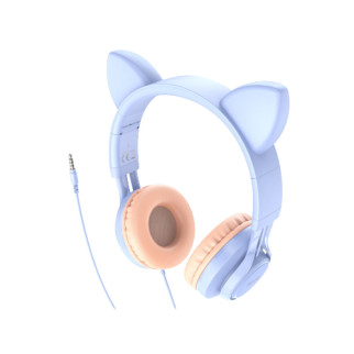 Навушники Veron W36 з мікрофоном Cat ear Dream Blue - Інтернет-магазин спільних покупок ToGether