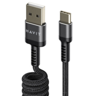 Кабель USB Type-C Havit HV-CB6252 2,4A 1,5м чорний - Інтернет-магазин спільних покупок ToGether