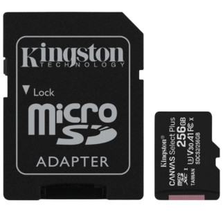 Карта пам'яті microSDXC 256Гб Class 10 (UHS-1) 100Мб/с Kingston Canvas Select Plus + adapter SD - Інтернет-магазин спільних покупок ToGether